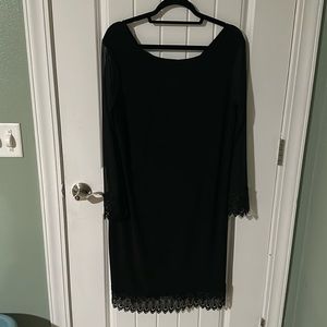 Tiana b long sleeve black dress, great for weddings or special event